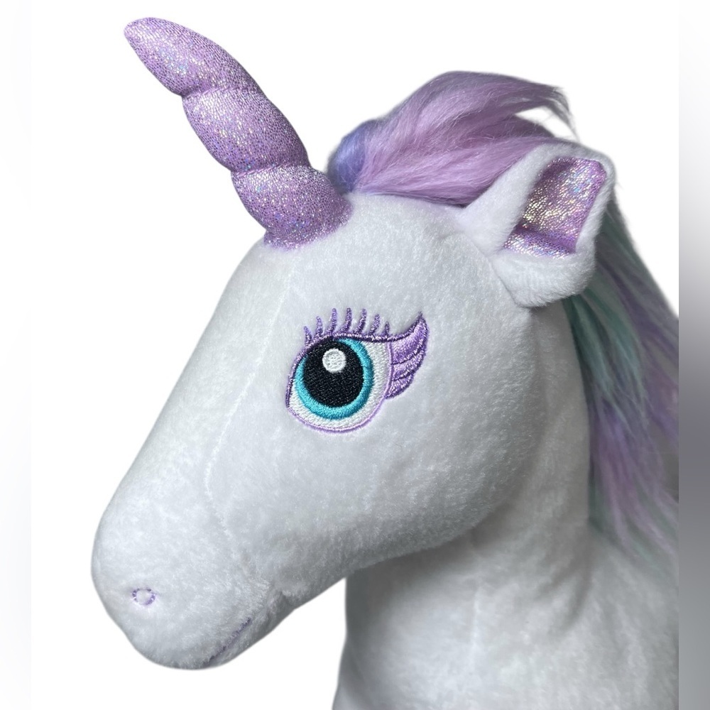 Teal Eyes Build A Bear Enchanted Unicorn Fairy Friend 2020 Butterfly Foot 16" - Picture 2 of 15